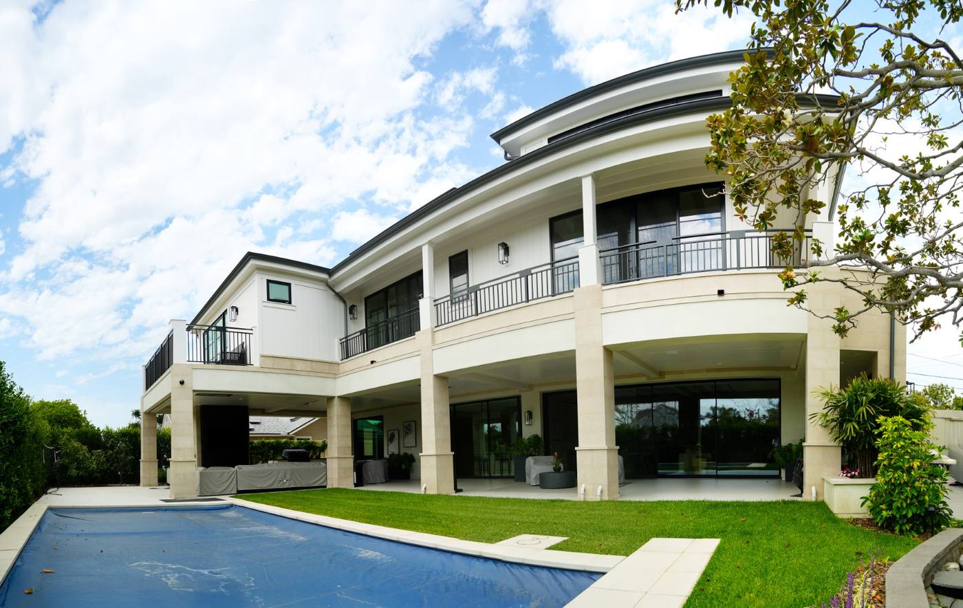 Coastal custom home built by Laurcon Development